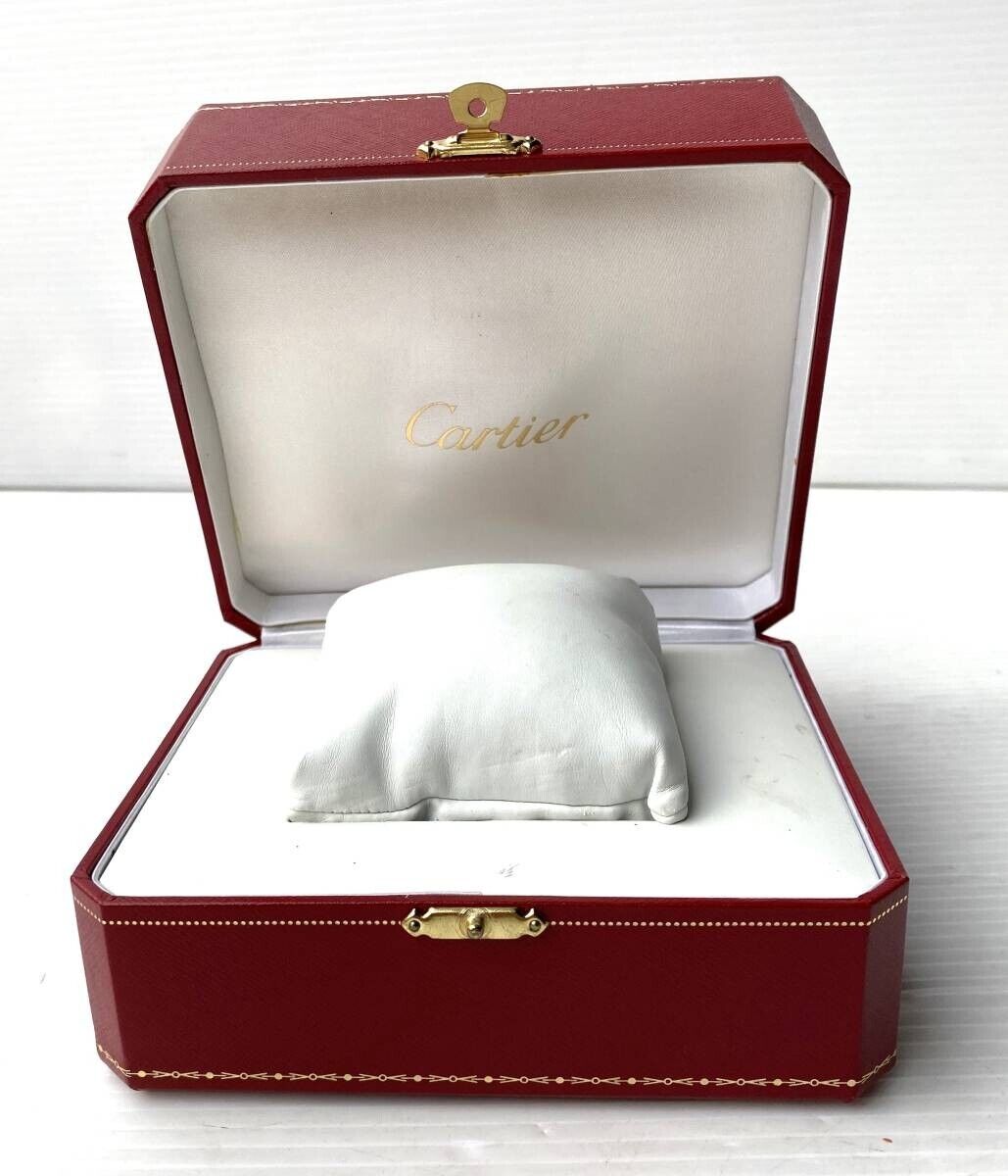 VINTAGE GENUINE CARTIER watch box case Red wood leather COWA0043 231010017yS