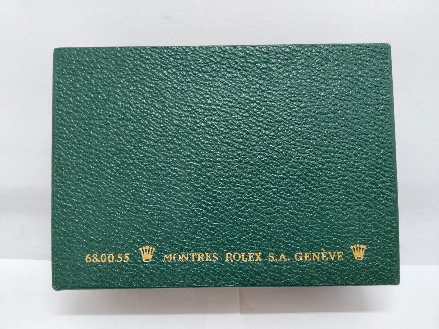 VINTAGE GENUINE ROLEX watch box case green 68.00.05 0619002y4S