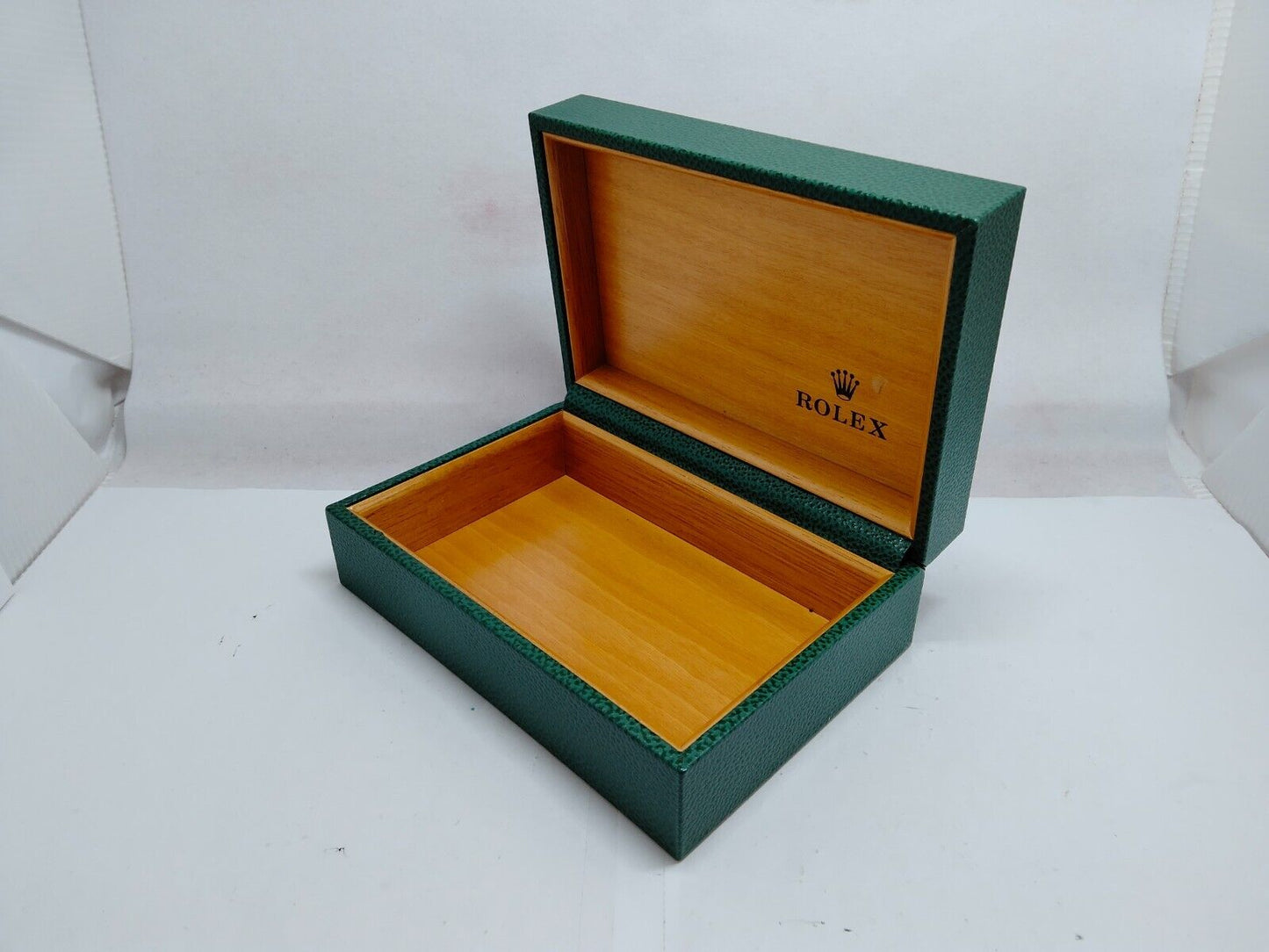 VINTAGE GENUINE ROLEX watch box case 68.00.55 no inner wood leather 0119004y4S