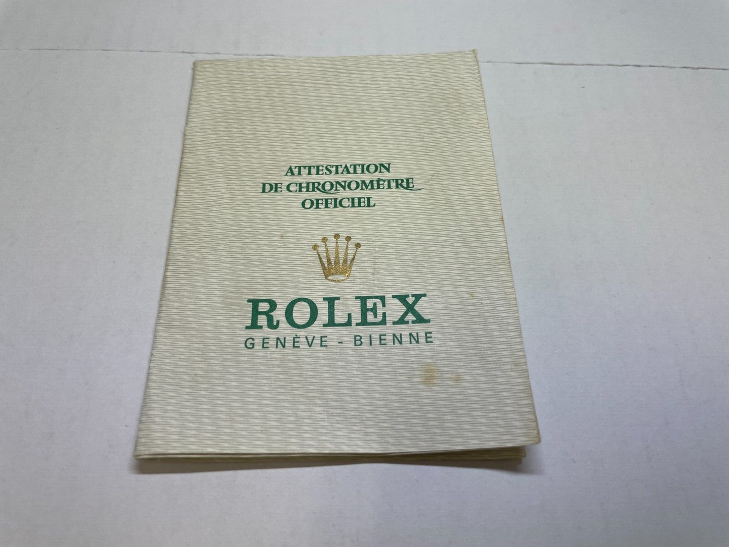 VINTAGE GENUINE ROLEX 2233199 watch warranty guarantee paper 1223002y5S