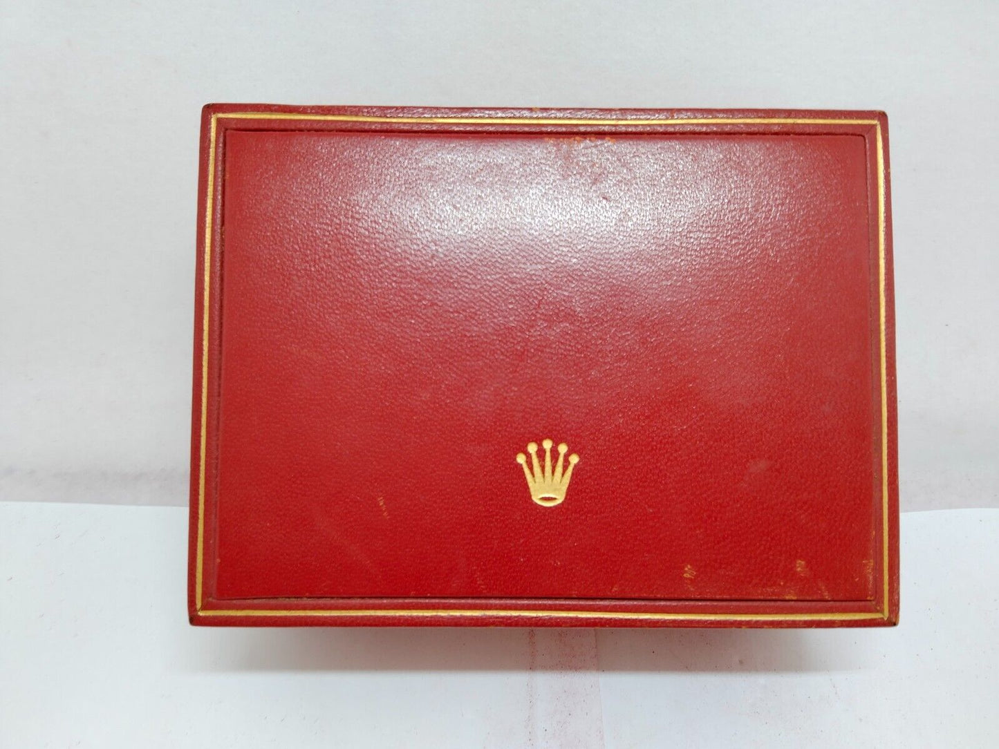 VINTAGE GENUINE ROLEX Datejust ladies Red watch box case wood leather 1001001y2S