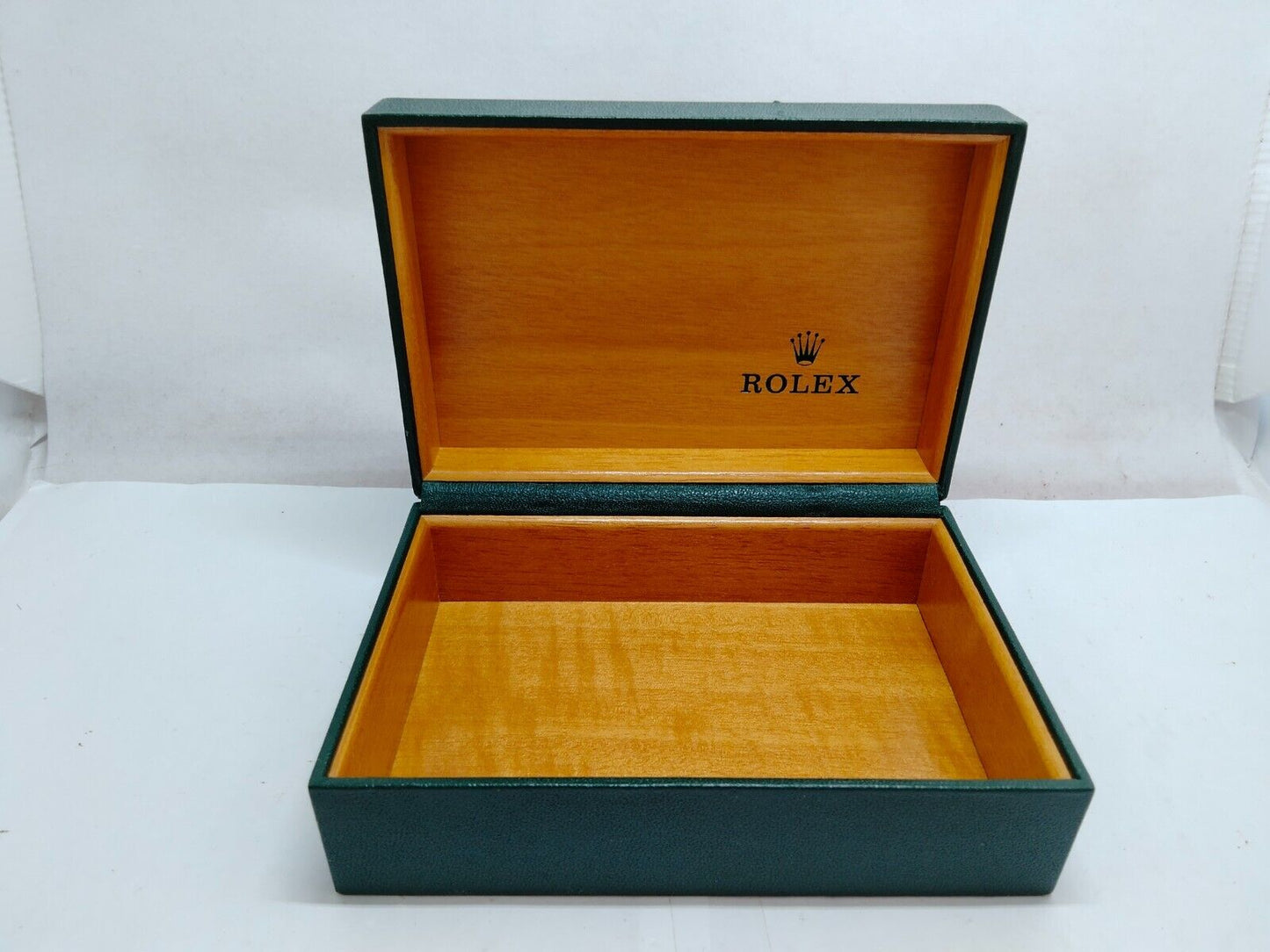 VINTAGE GENUINE ROLEX Green watch box case 68.00.08 no inner wood 230610001y1S