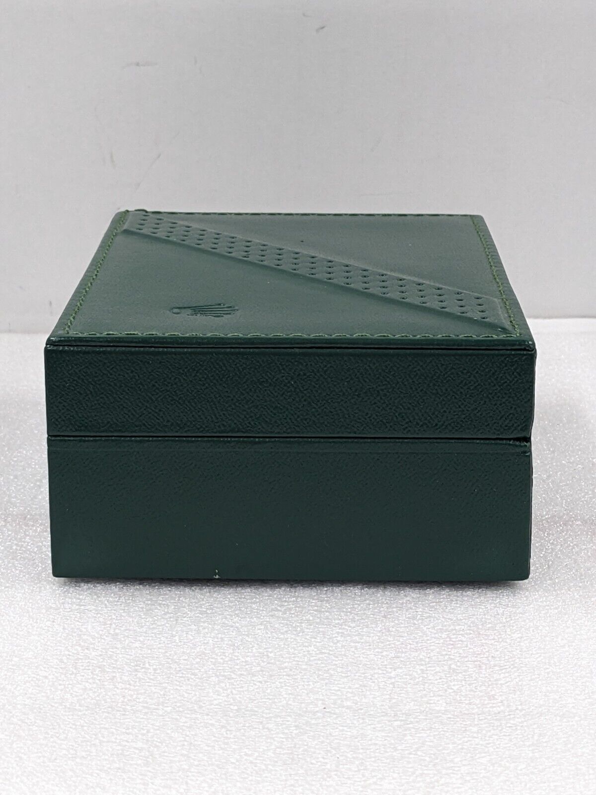 VINTAGE GENUINE ROLEX Green watch box case 68.00.06 no inner wood 231109004y10S