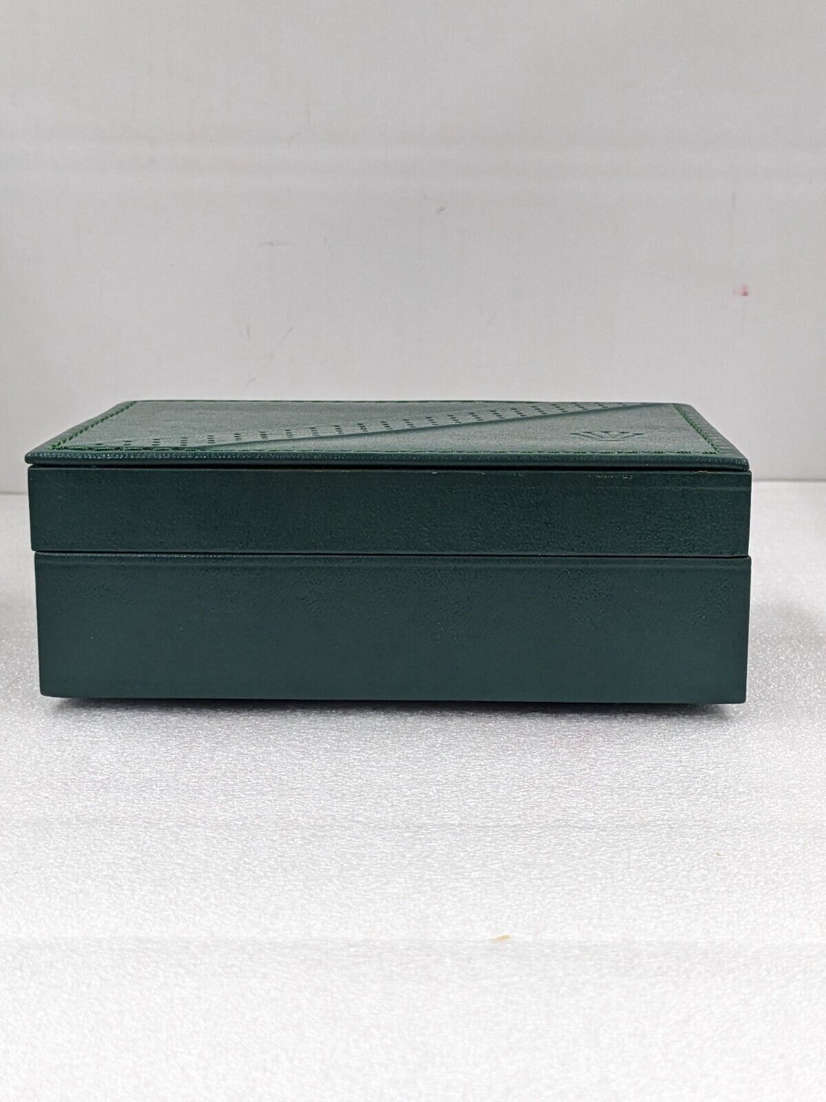 VINTAGE GENUINE ROLEX Green watch box case 68.00.2 leather no inner 231109004y7S