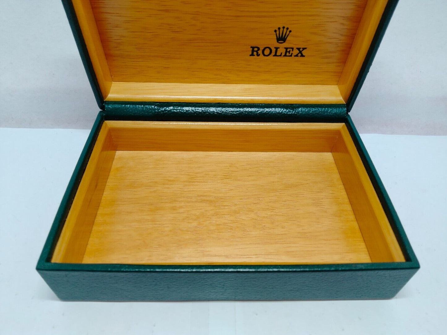 VINTAGE GENUINE ROLEX watch box case 68.00.71 Green no inner 0129004y2S