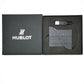 VINTAGE GENUINE HUBLOT watch box case black USB leather wood 0302021e