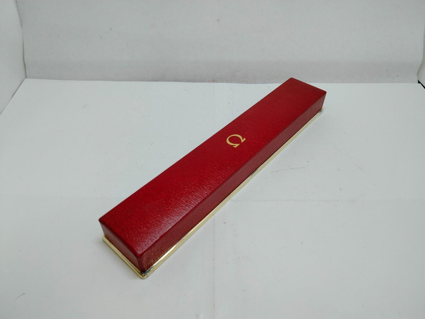 VINTAGE GENUINE OMEGA Watch Box Case Red 0714005yS