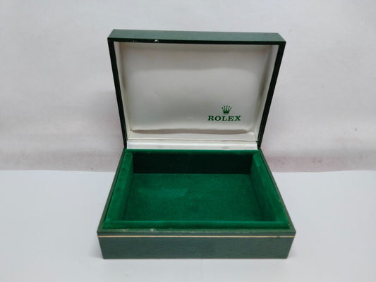 GENUINE ROLEX Green watch box case 11.00.2 wood leather no inner 230625002yS