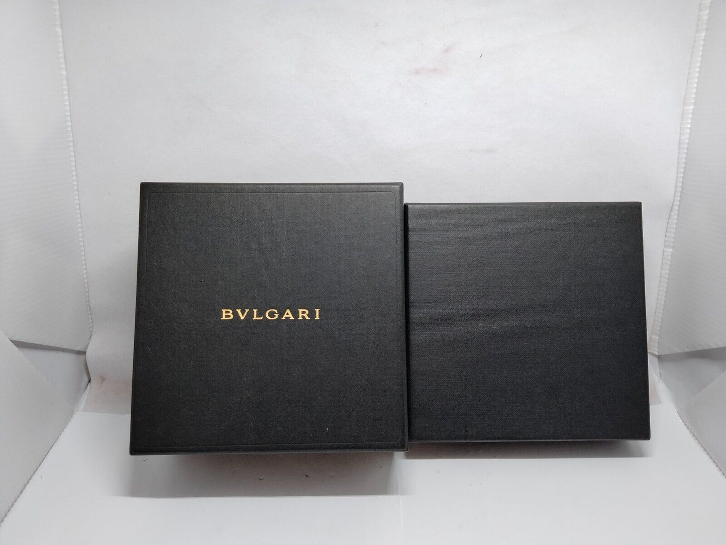 BVLGARI watch box case warranty guarantee booklet black leather wood 230628001yS