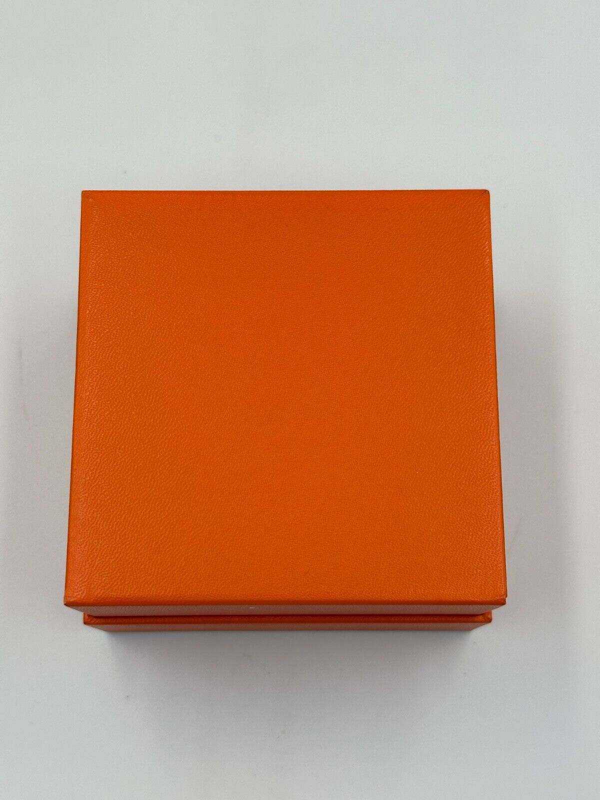 VINTAGE GENUINE HERMES Orange watch box case wood leather booklet 240221007y2A