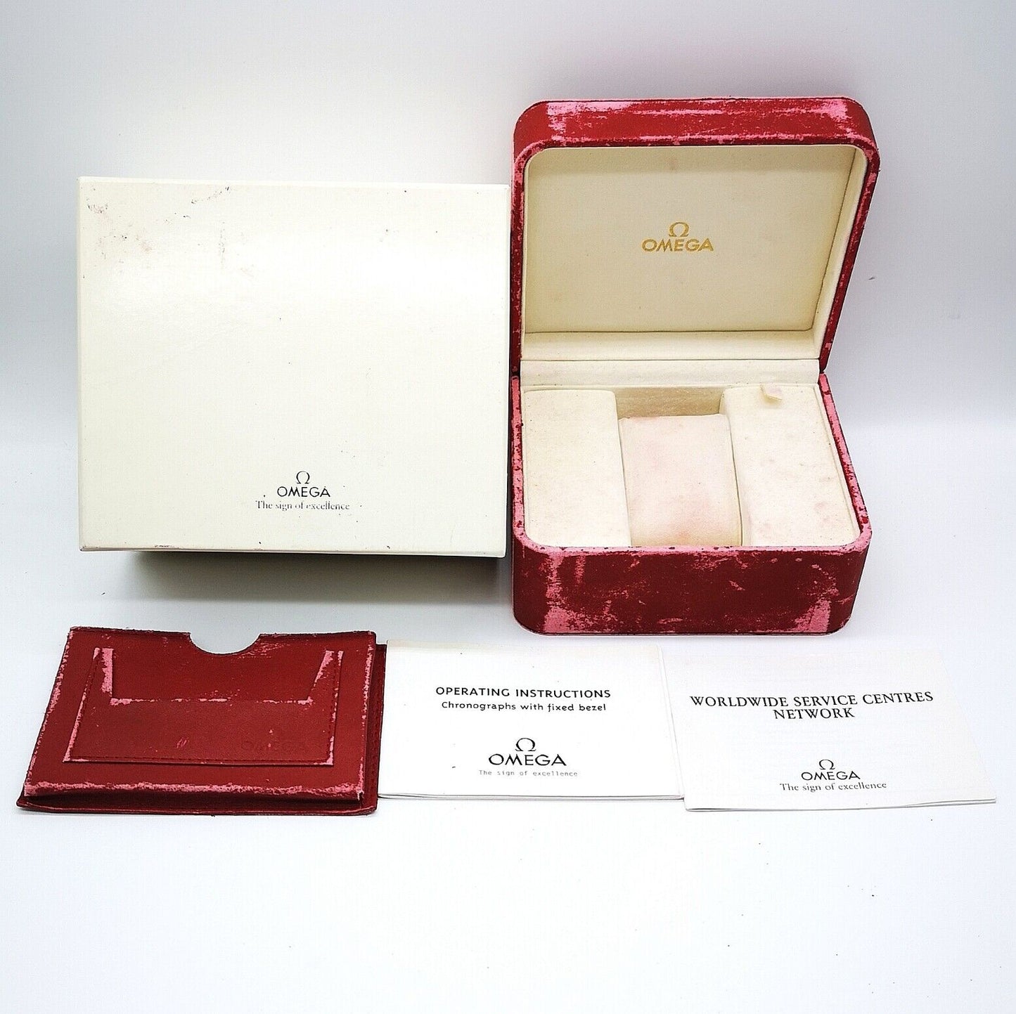 VINTAGE GENUINE OMEGA Speedmaster Seamaster watch box case Booklet 0502001m1