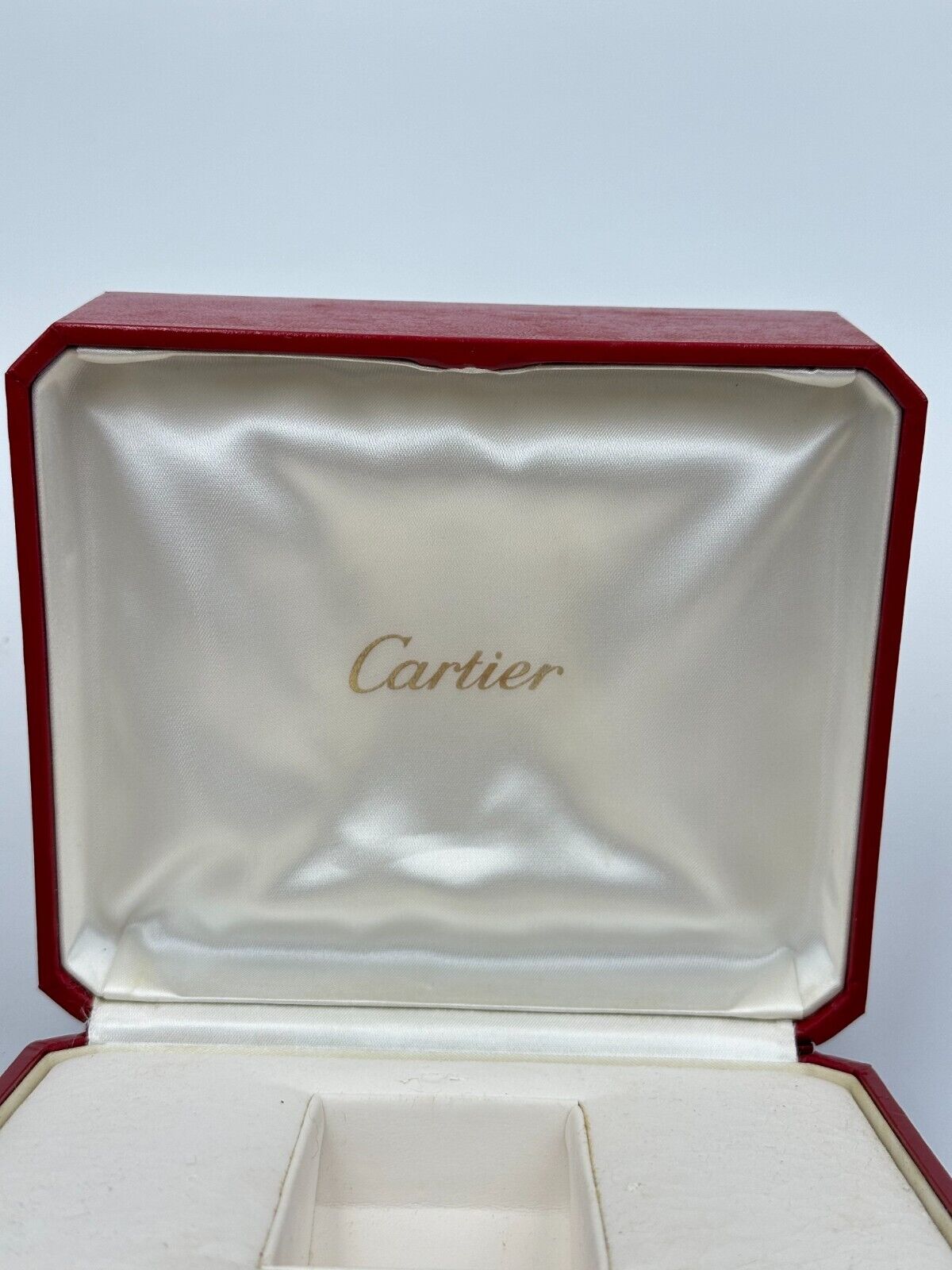 VINTAGE GENUINE Cartier watch box case CO1018 leather red booklet 240218004yA