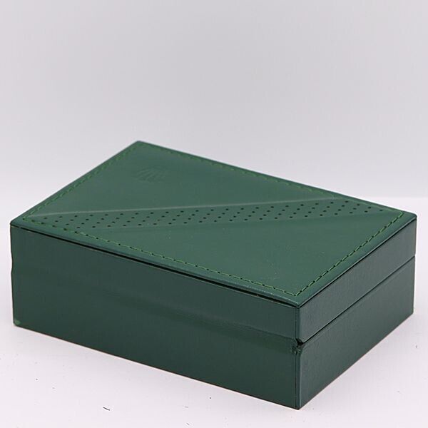 VINTAGE GENUINE ROLEX watch box case 68.00.2 Green wood leather 231017010yS