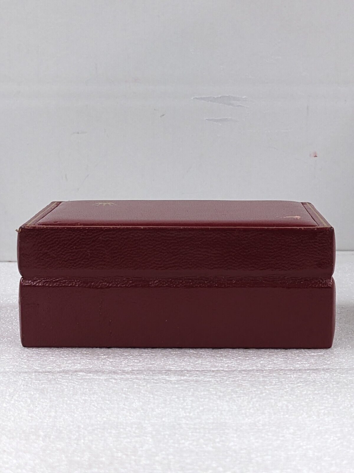 VINTAGE GENUINE ROLEX Red wood  watch box case 14.00.08 no inner 231124004y3S