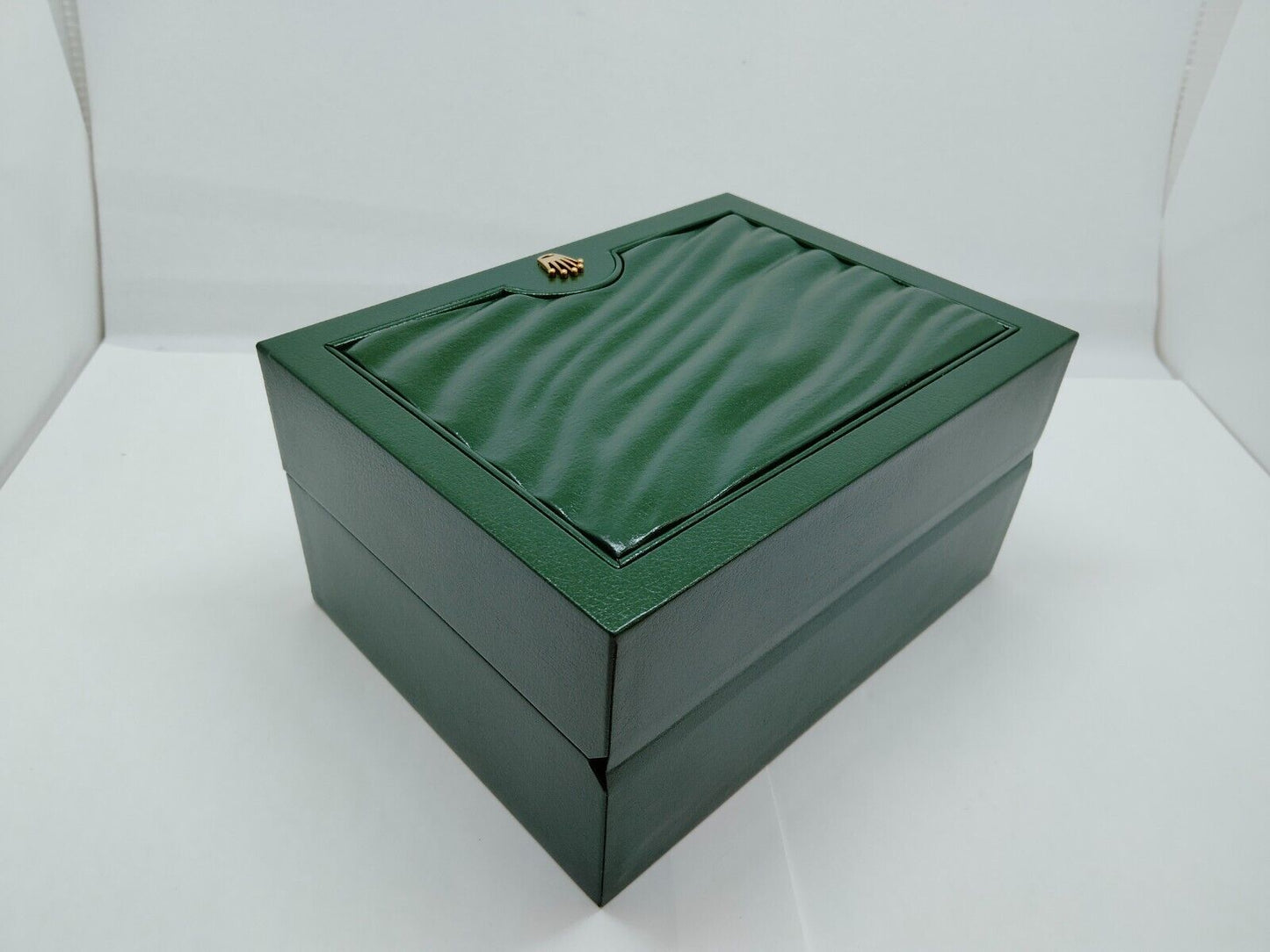 VINTAGE GENUINE ROLEX green watch box case cushion wave 39137.04 0525002m5S