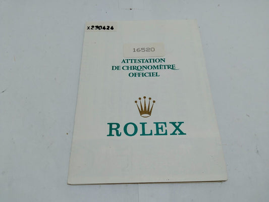 VINTAGE GENUINE ROLEX DAYTONA watch paper X 1992 230603002d2S