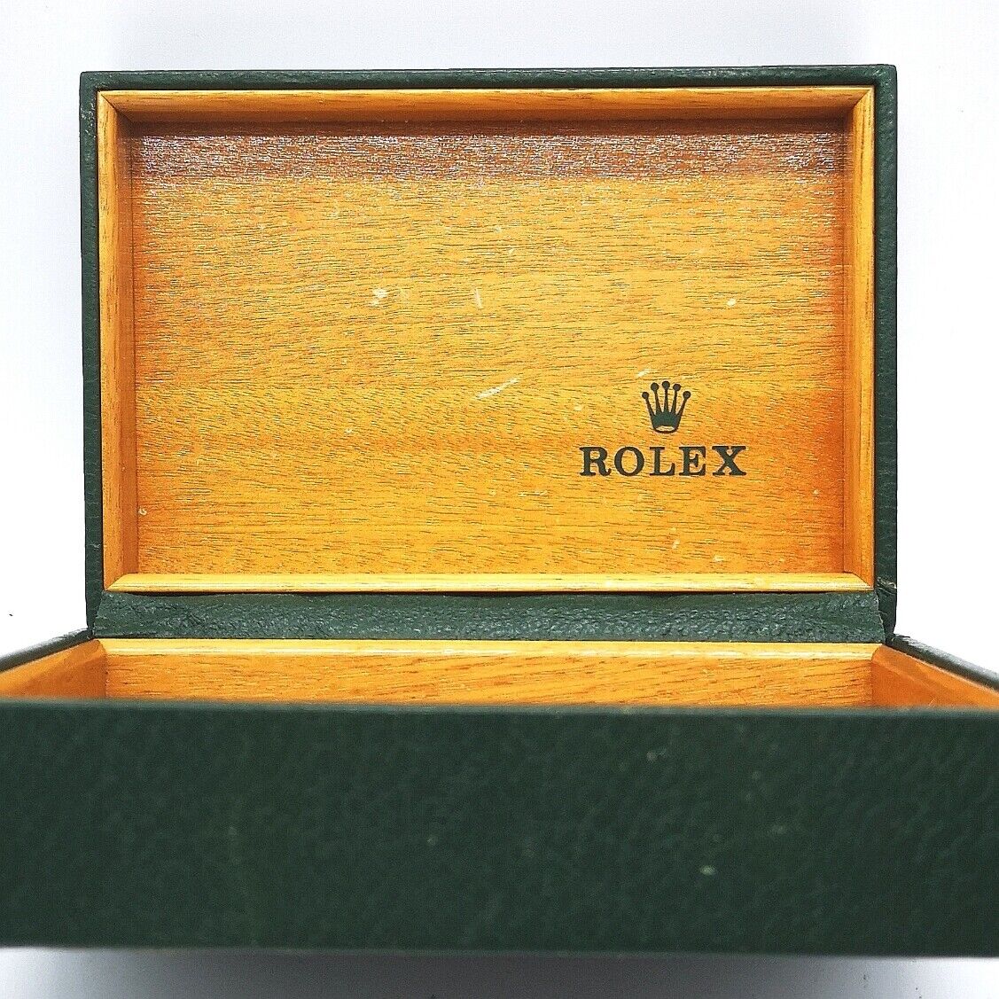 VINTAGE GENUINE ROLEX watch box case 68.00.55 Green 0302001e