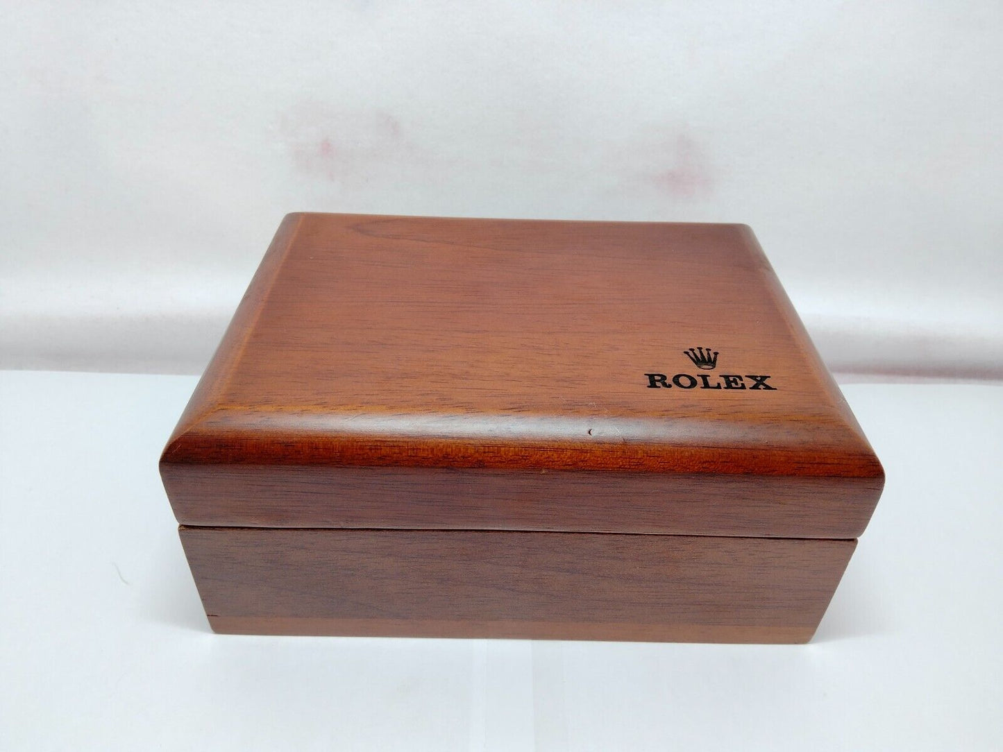 VINTAGE GENUINE ROLEX Watch Box case Wood Green no inner cushion 1115007y3S