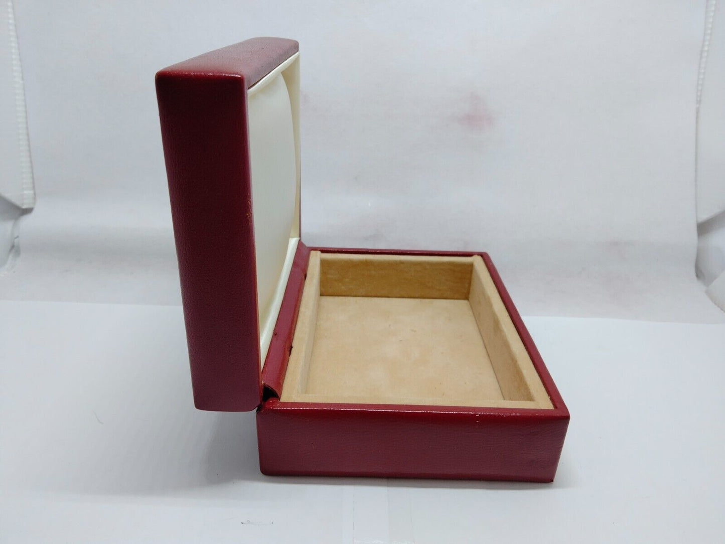 VINTAGE GENUINE ROLEX watch box case 14.00.08 red leather wood 1118001y4S