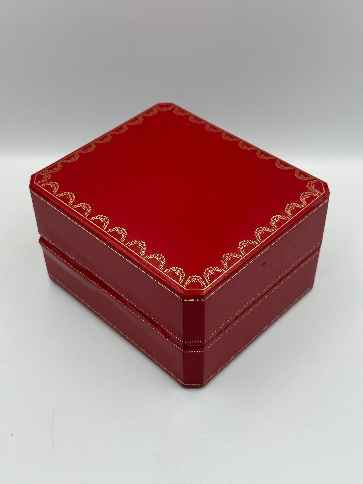 VINTAGE GENUINE Cartier watch box case CO1018 leather red booklet 240218004yA