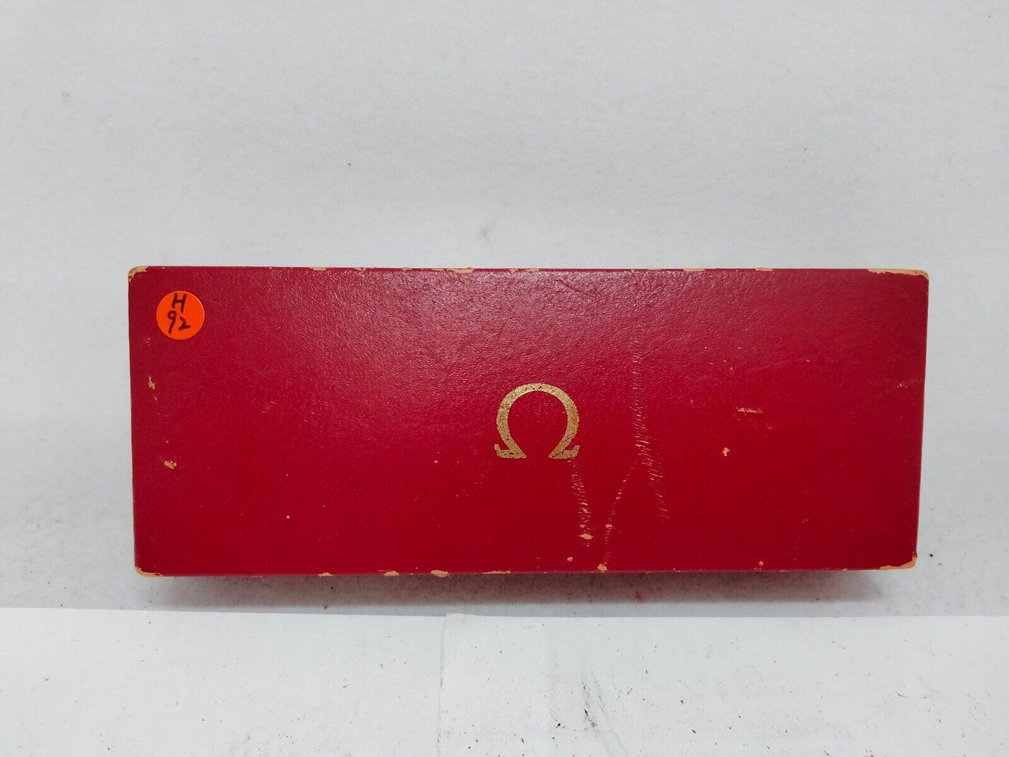 VINTAGE GENUINE OMEGA watch box case red 0713004yS