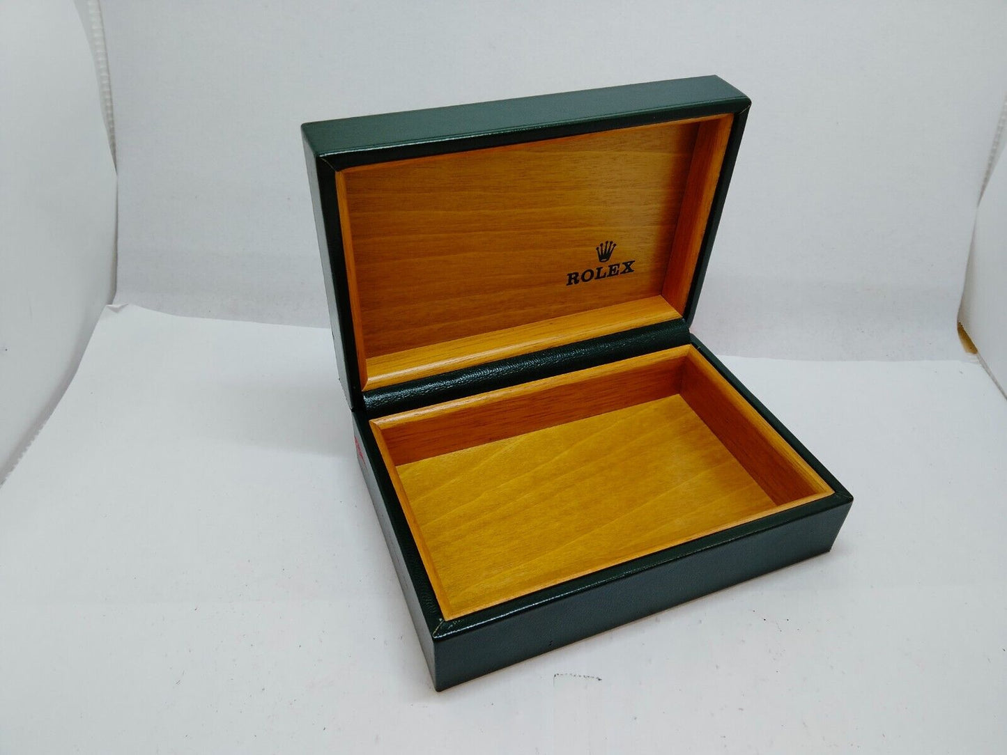 GENUINE ROLEX watch box case 68.00.2 wood leather no inner cushion 0713002y5S