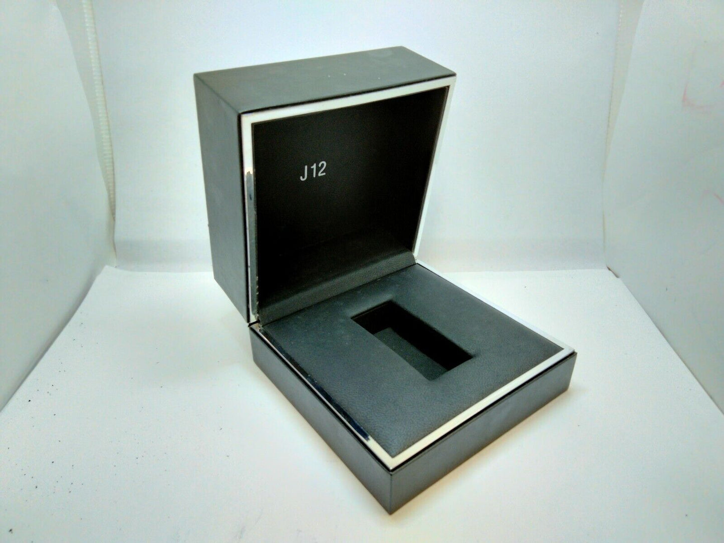 VINTAGE GENUINE CHANEL J12 Black watch box case 0612004y2S