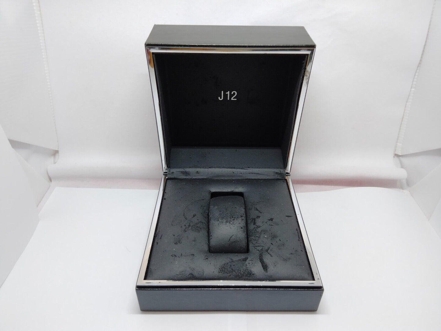 VINTAGE GENUINE CHANEL J12 watch case box box black leather 1111001e2S