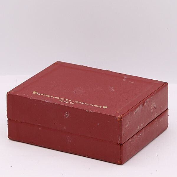 VINTAGE GENUINE ROLEX watch box case 14.00.02 wood leather no inner 231017013yS