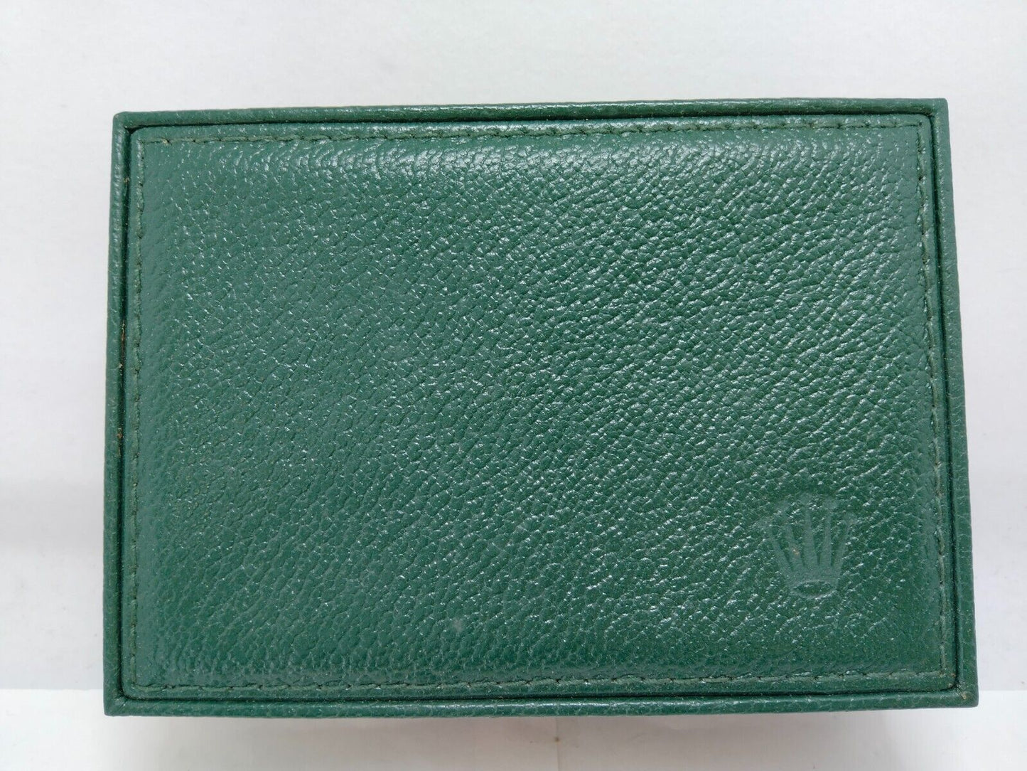 VINTAGE GENUINE ROLEX watch box case green 68.00.05 0619002y4S