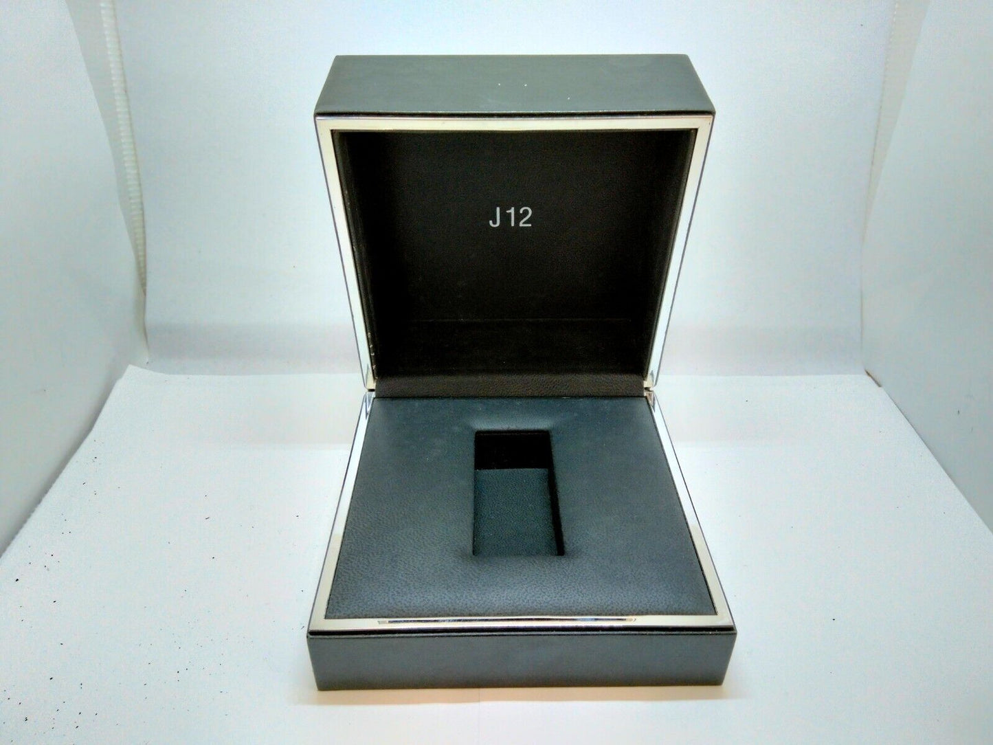 VINTAGE GENUINE CHANEL J12 Black watch box case 0612004y2S