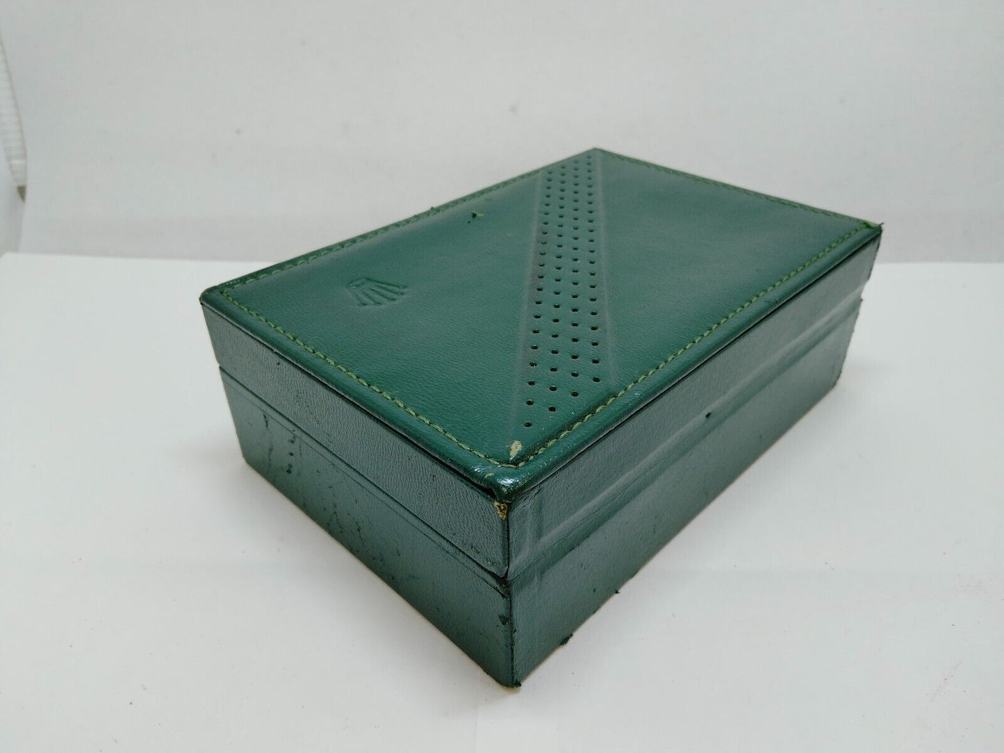 VINTAGE GENUINE ROLEX watch box case 68.00.06 no inner cushion green 0708002y1S