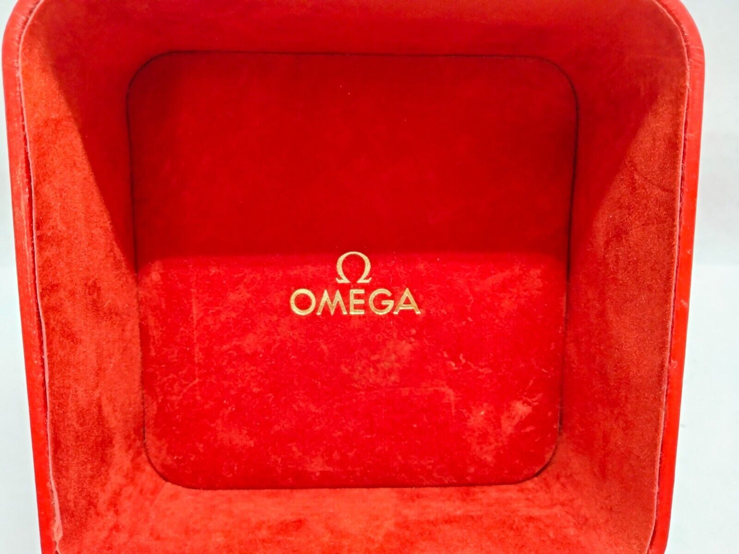 GENUINE OMEGA Speedmaster Seamaster watch box case red no inner 0428001e4S