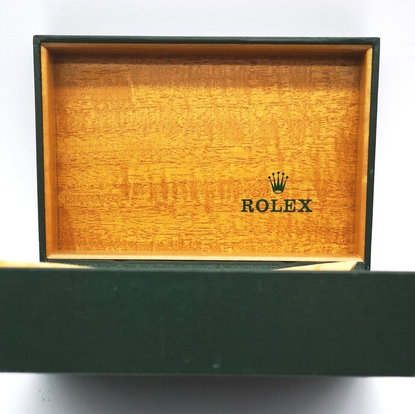 VINTAGE GENUINE ROLEX watch box case no inner cushion 68.00.08 Green 0302008e