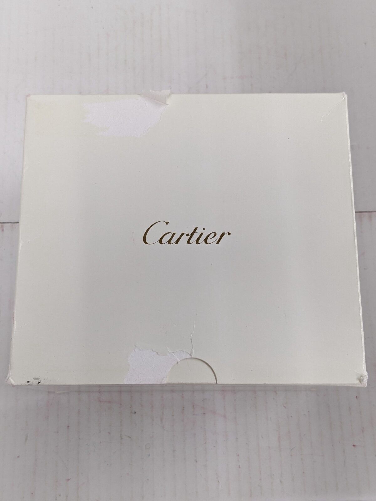 VINTAGE GENUINE CARTIER Red watch box case  wood leather booklet 231009001yS