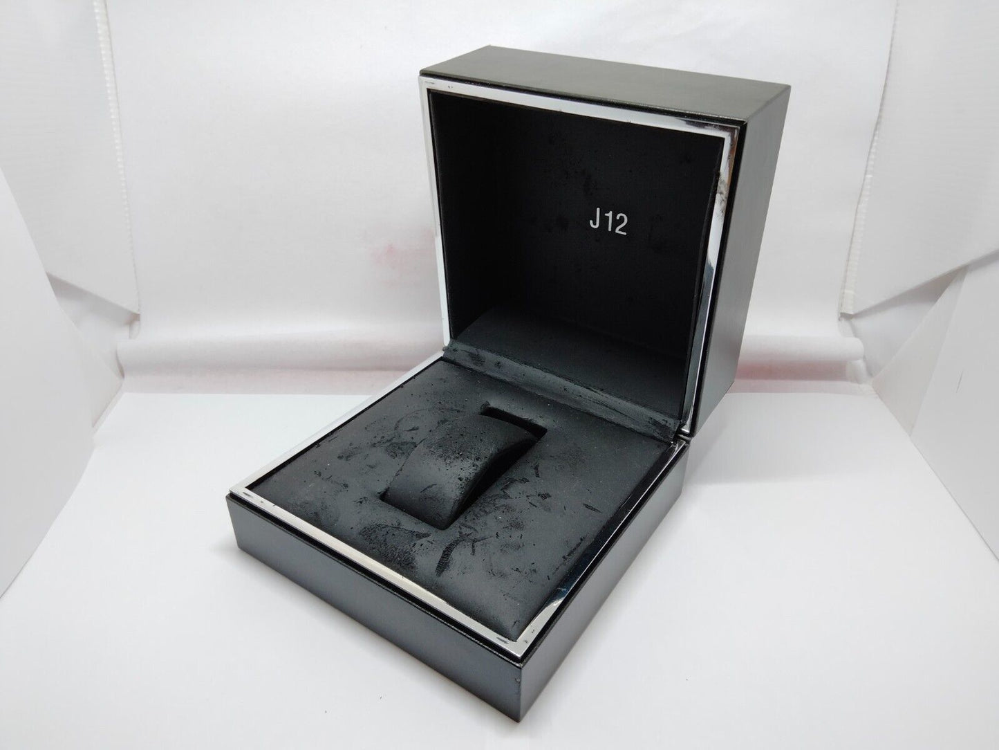 VINTAGE GENUINE CHANEL J12 watch case box box black leather 1111001e2S