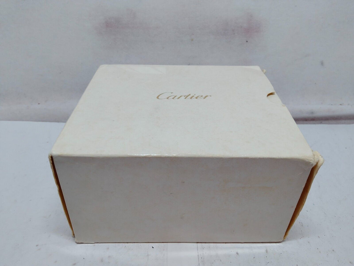 VINTAGE GENUINE CARTIER red watch box case wood leather booklet 230911019yS