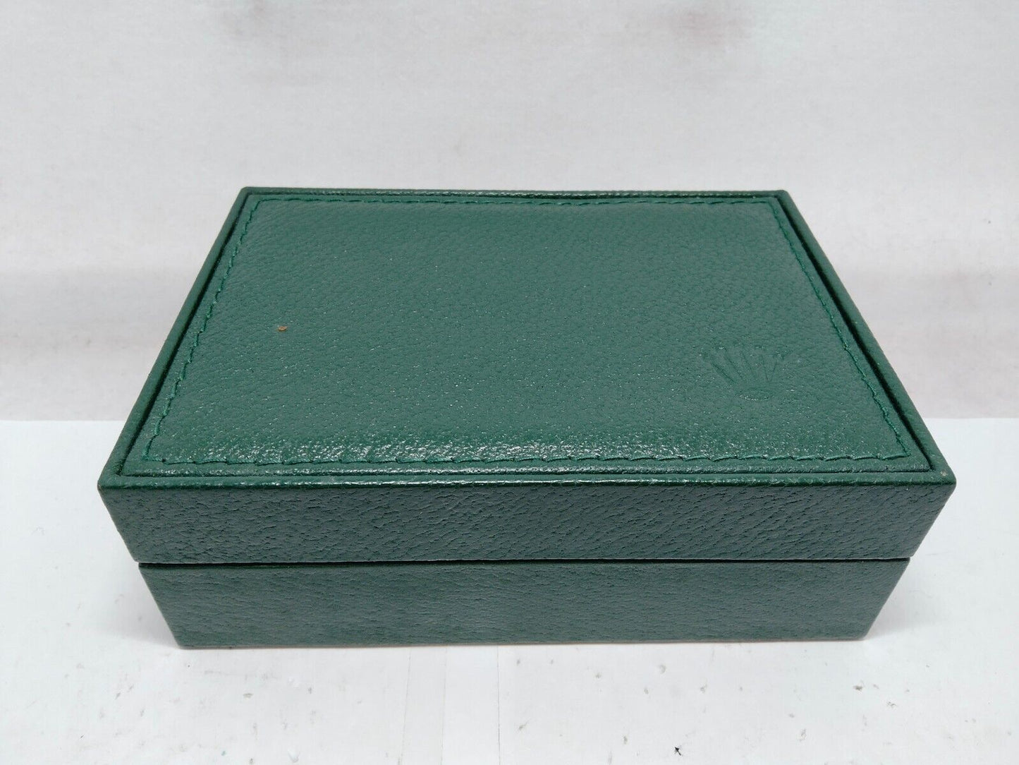 VINTAGE GENUINE ROLEX watch box case 68.00.55 Green no inner wood 0208001y5S