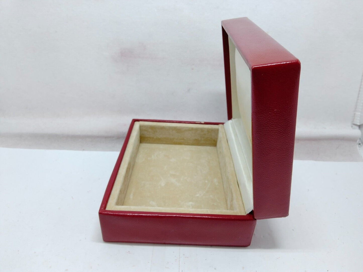 VINTAGE GENUINE ROLEX watch box case red 14.00.02 wood no inner 230921008y5S