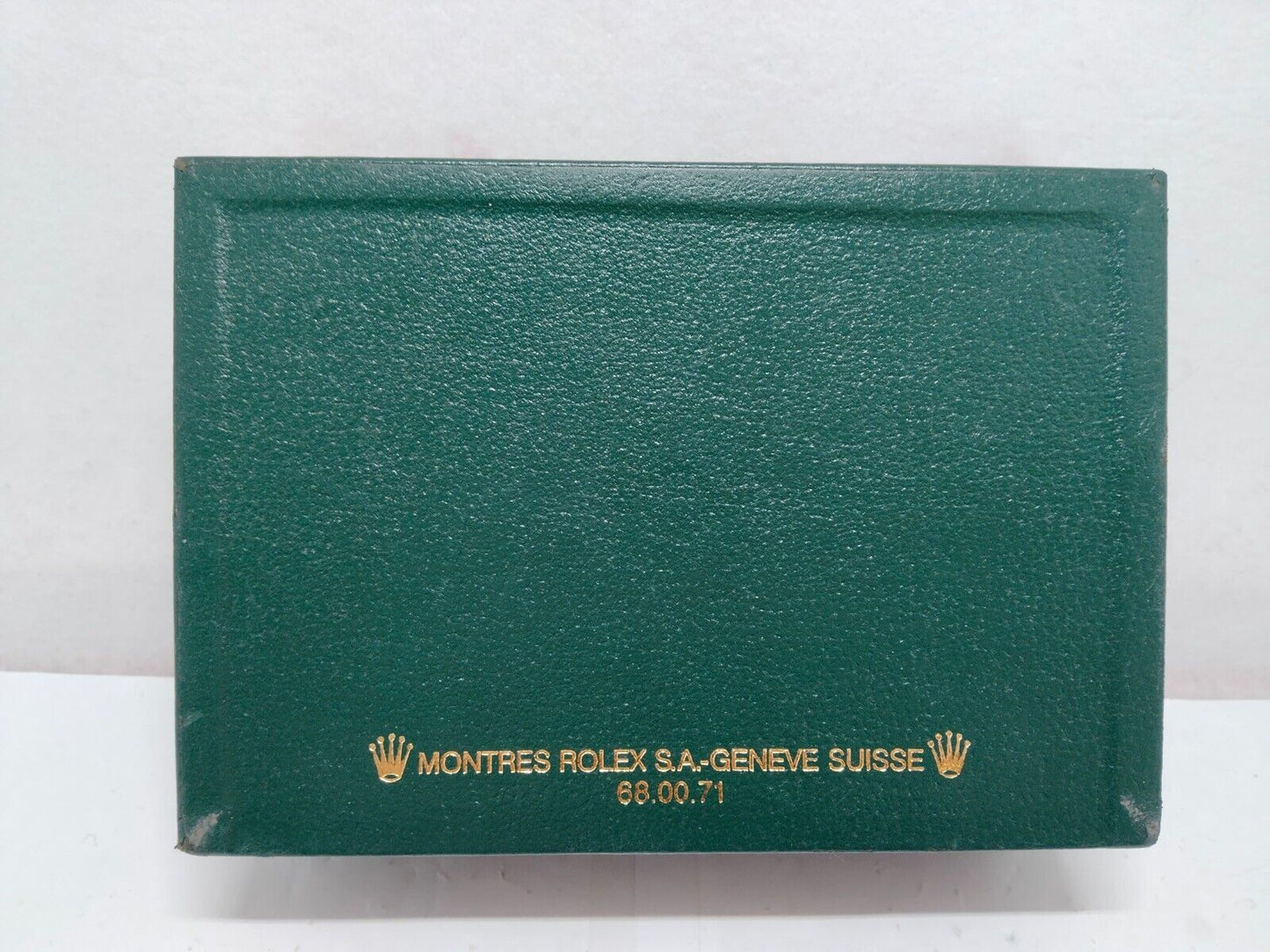 VINTAGE GENUINE ROLEX watch box case 68.00.71 Green no inner 0129004y2S