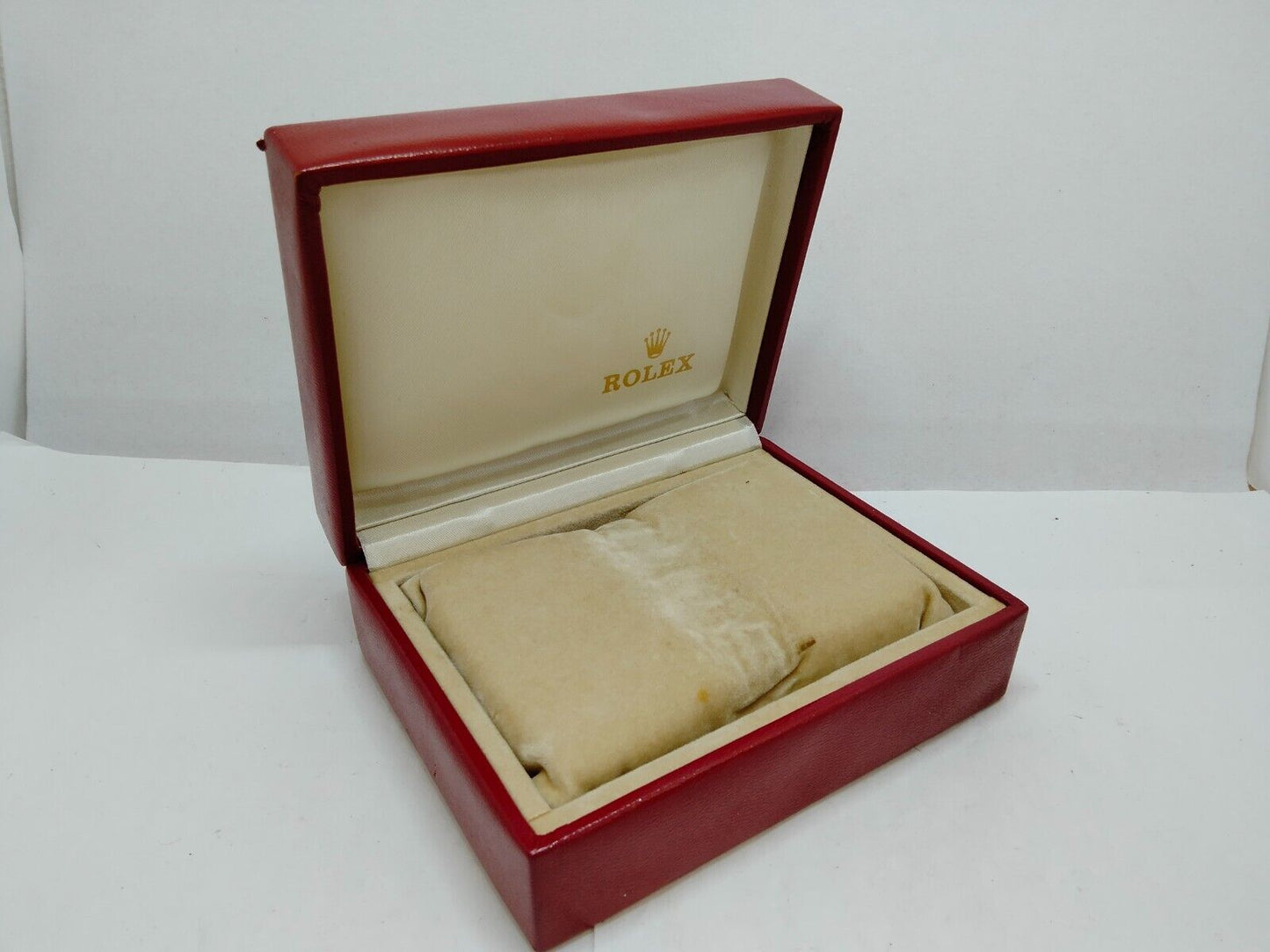 VINTAGE GENUINE ROLEX red watch box case 14.00.02 0707003y8S