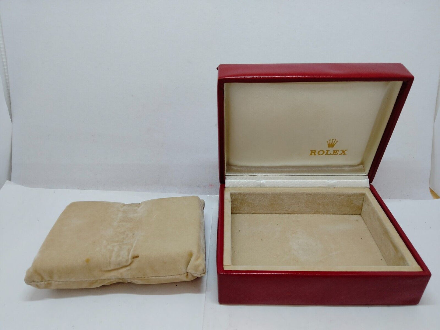 VINTAGE GENUINE ROLEX red watch box case 14.00.02 0707003y8S