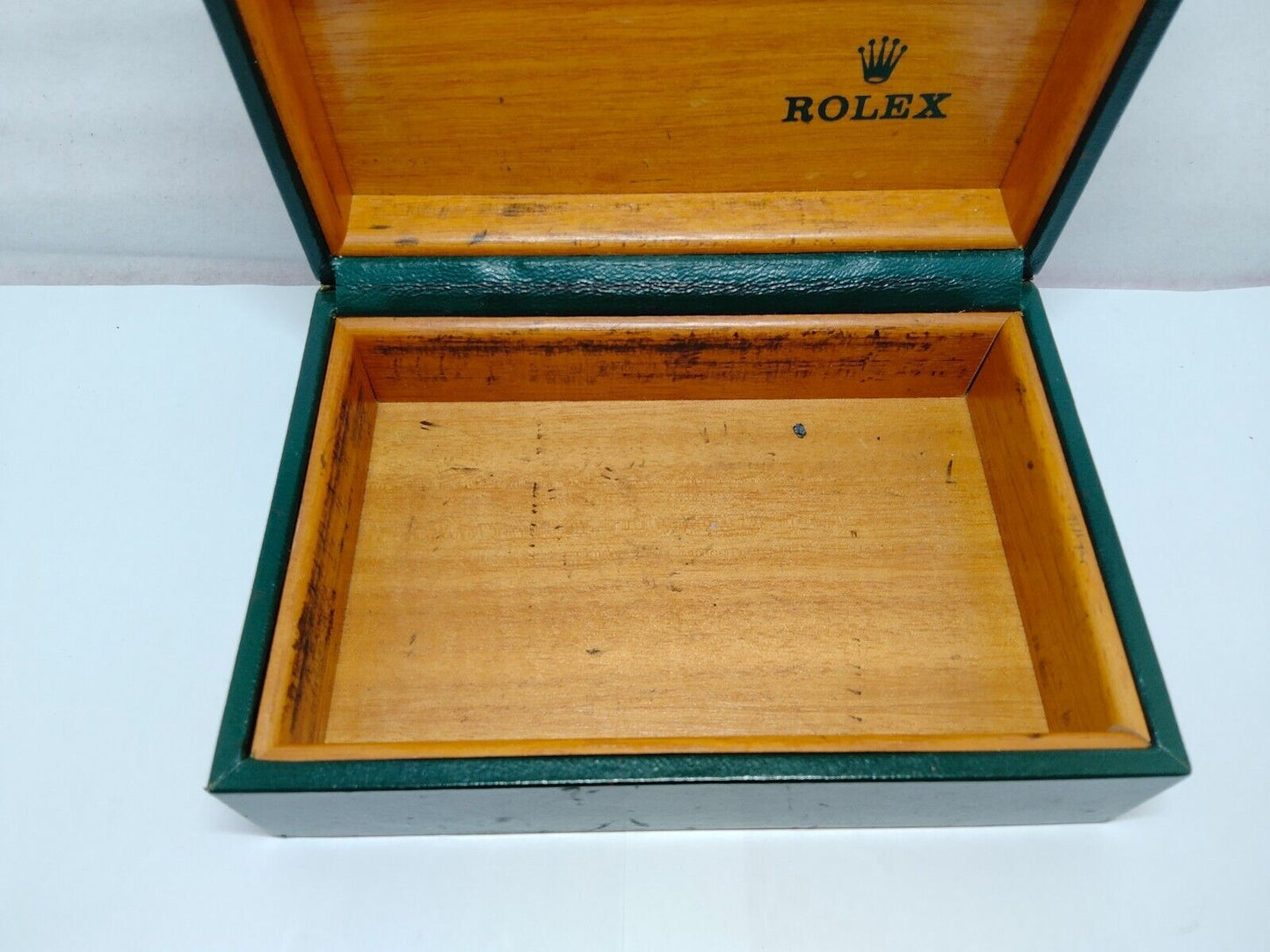 VINTAGE GENUINE ROLEX green watch box case 68.00.2 no inner cushion 1023003y1S