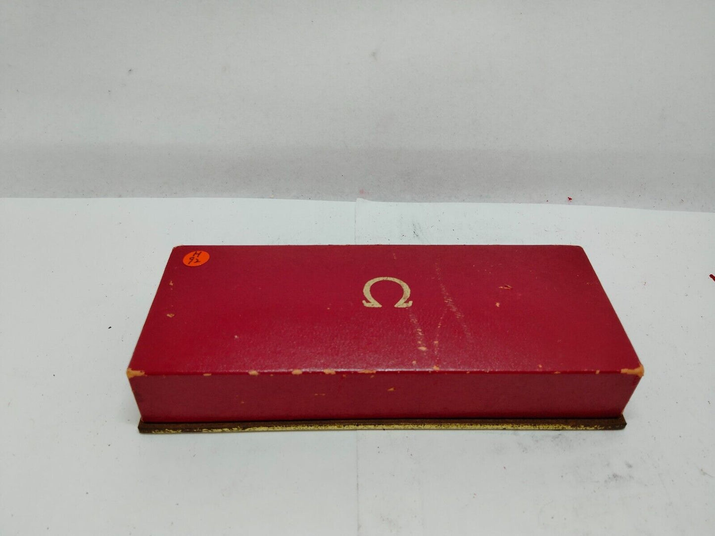 VINTAGE GENUINE OMEGA watch box case red 0713004yS