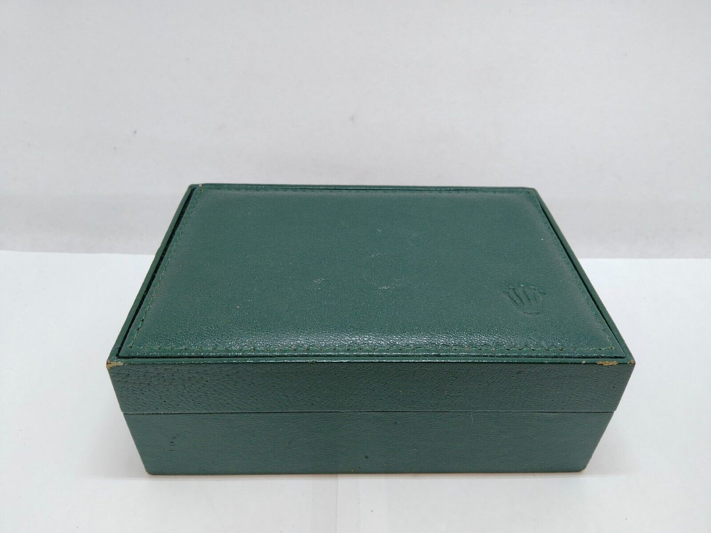 VINTAGE GENUINE ROLEX Green Watch Box 68.00.88 wood leather 0716002y14S