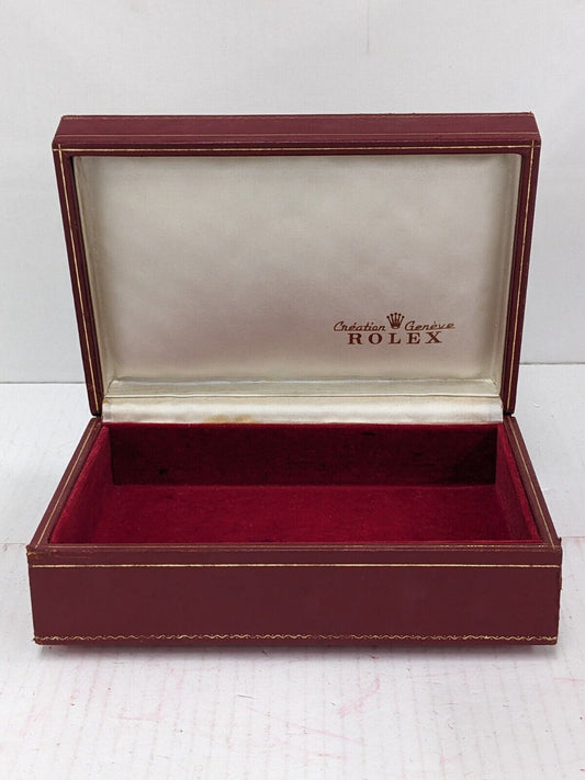 VINTAGE GENUINE ROLEX watch box case 60.01.2 wood leather no inner 231008015y2S