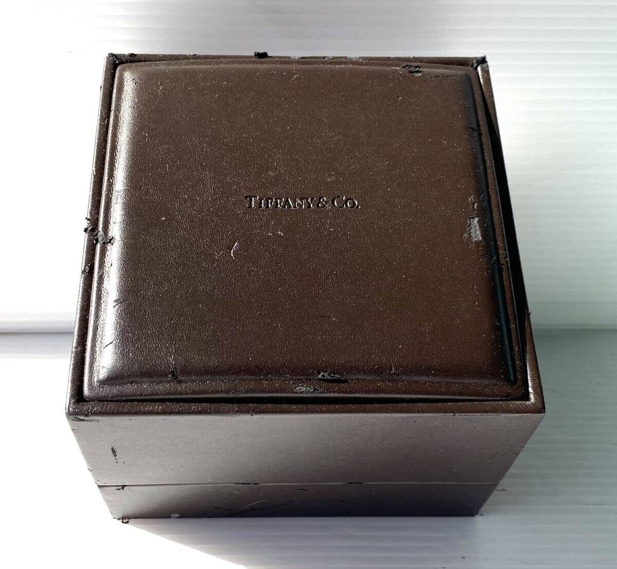 VINTAGE GENUINE HERMES TIFFANY OMEGA watch box case wood leather 231001008y1S