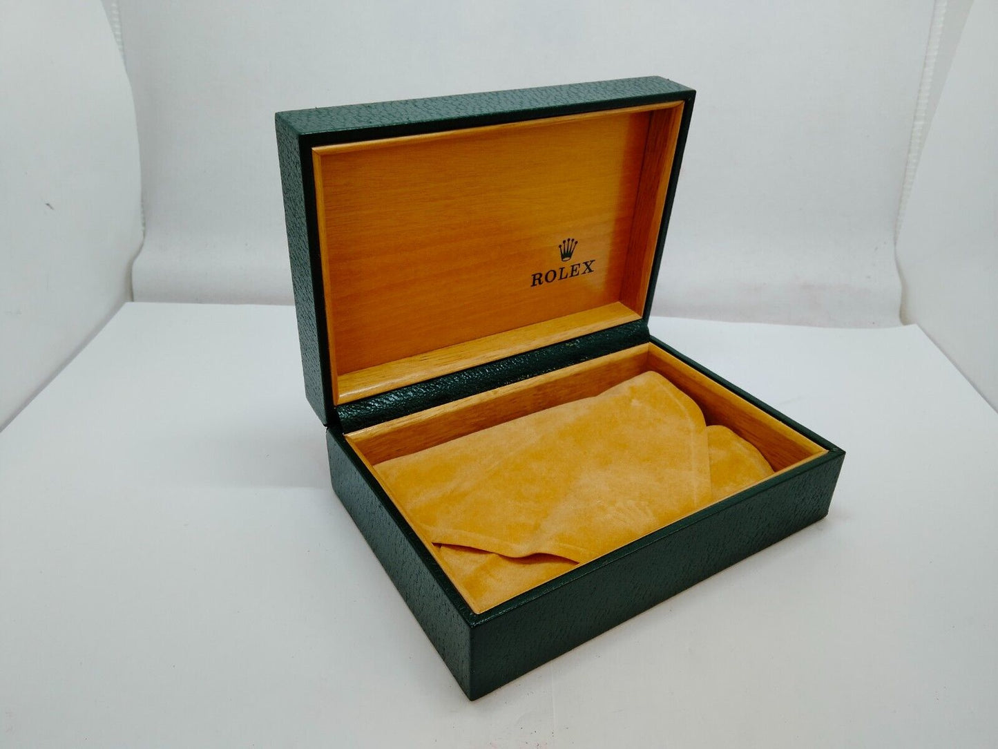 VINTAGE GENUINE ROLEX Green watch box case 68.00.55 no inner cushion 0905001y7S