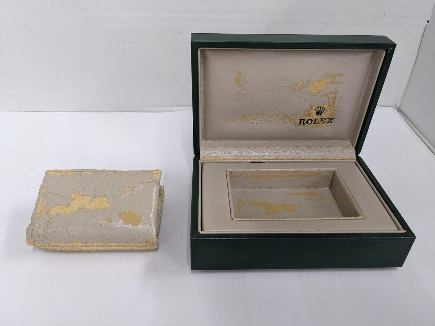 VINTAGE GENUINE ROLEX 16014 Datejust green watch box case 68.00.2 231029005y