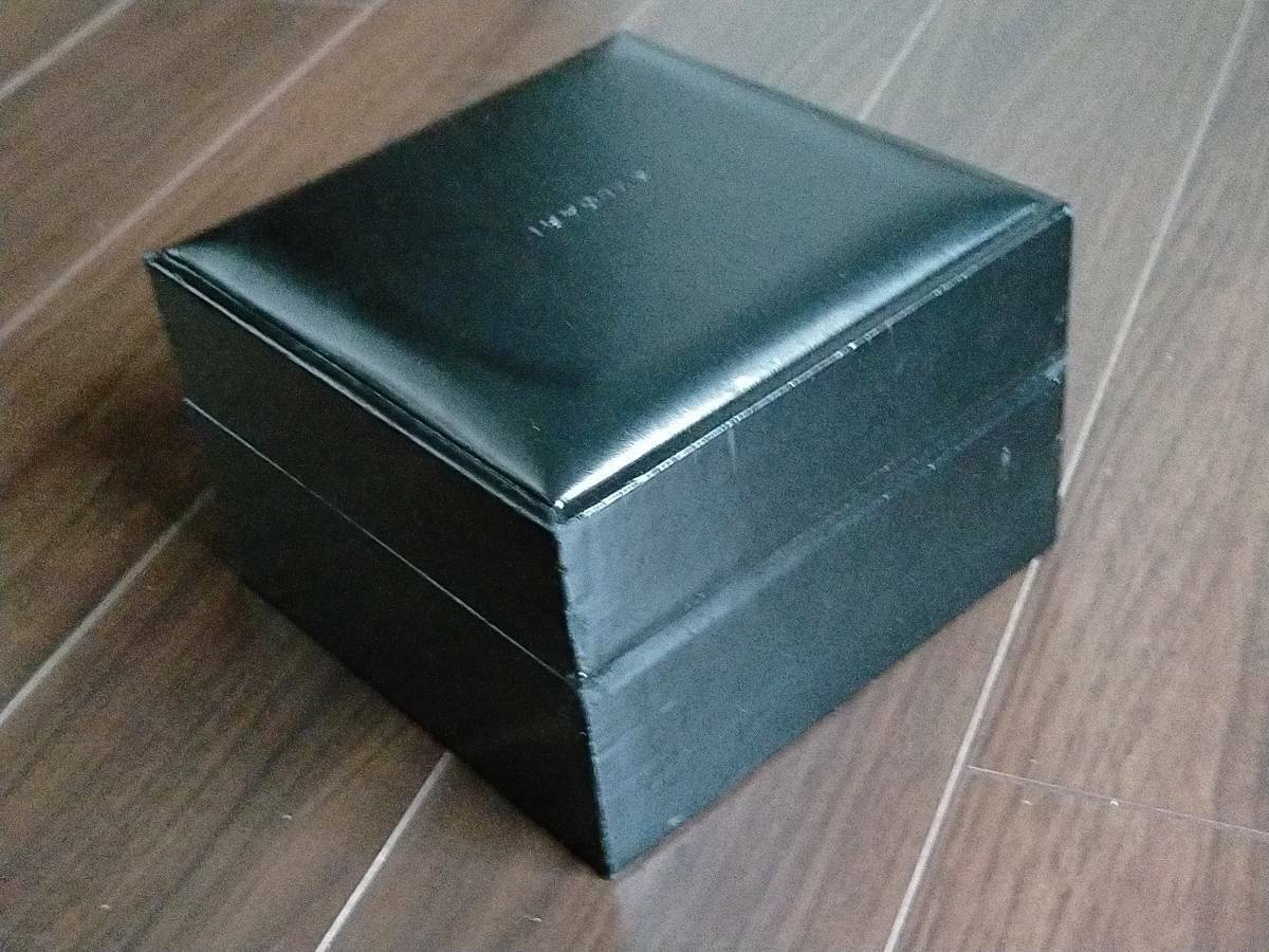 VINTAGE GENUINE BVLGARI watch box case booklet black leather 0516010y